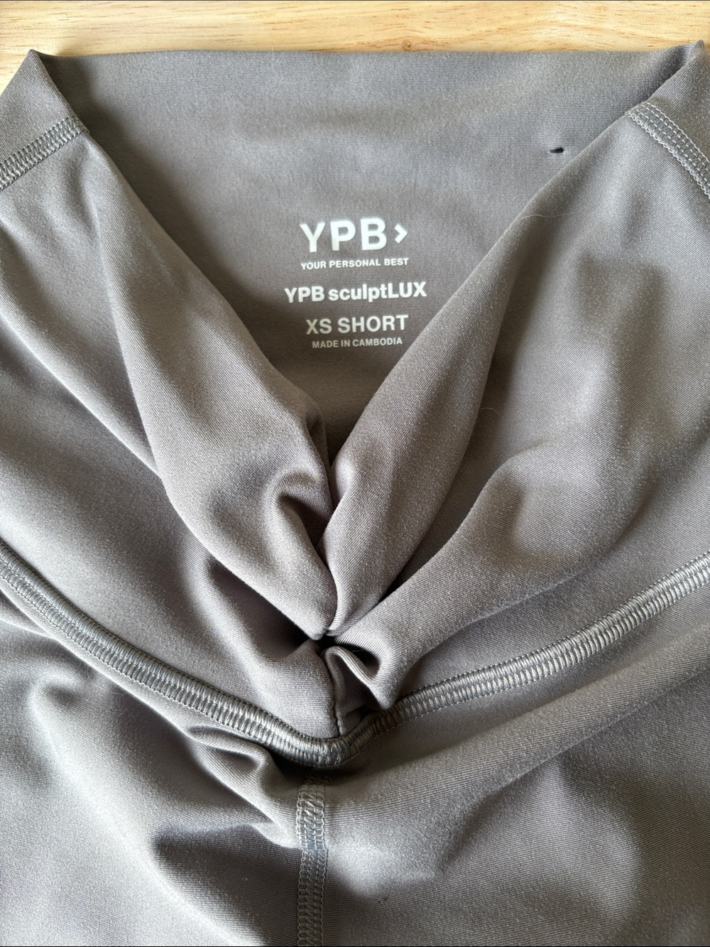 YPB sculptLUX XS Short Leggings in Grey
